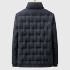 Alex - Men's Reversible Down Puffer Jacket with Stand Collar