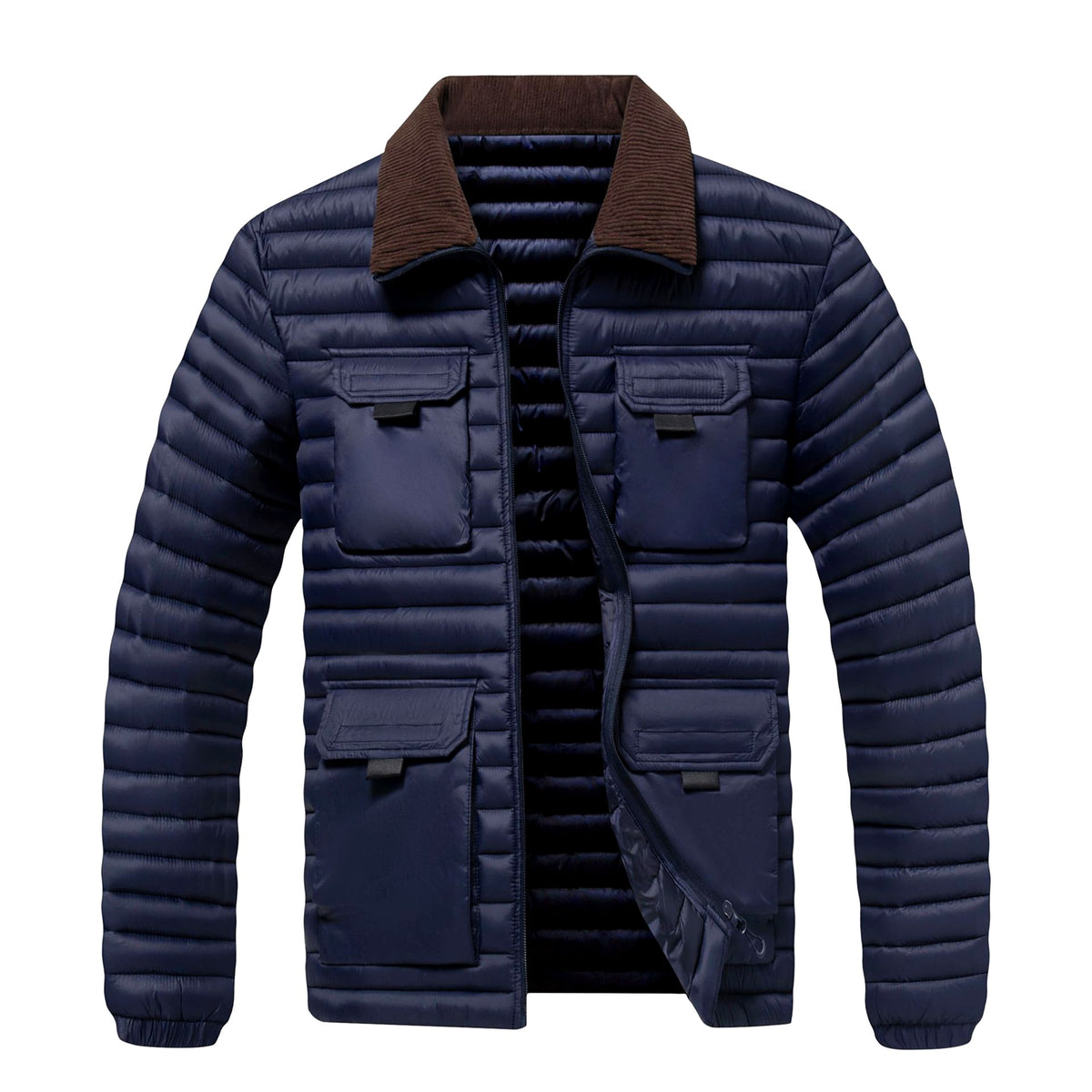 Codey - Men's Cotton Ribbed Zip-Front Lightweight Jacket 2