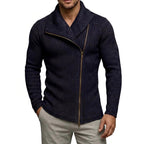 Darrel - Men's Asymmetric Zip Shawl Neck Cardigan
