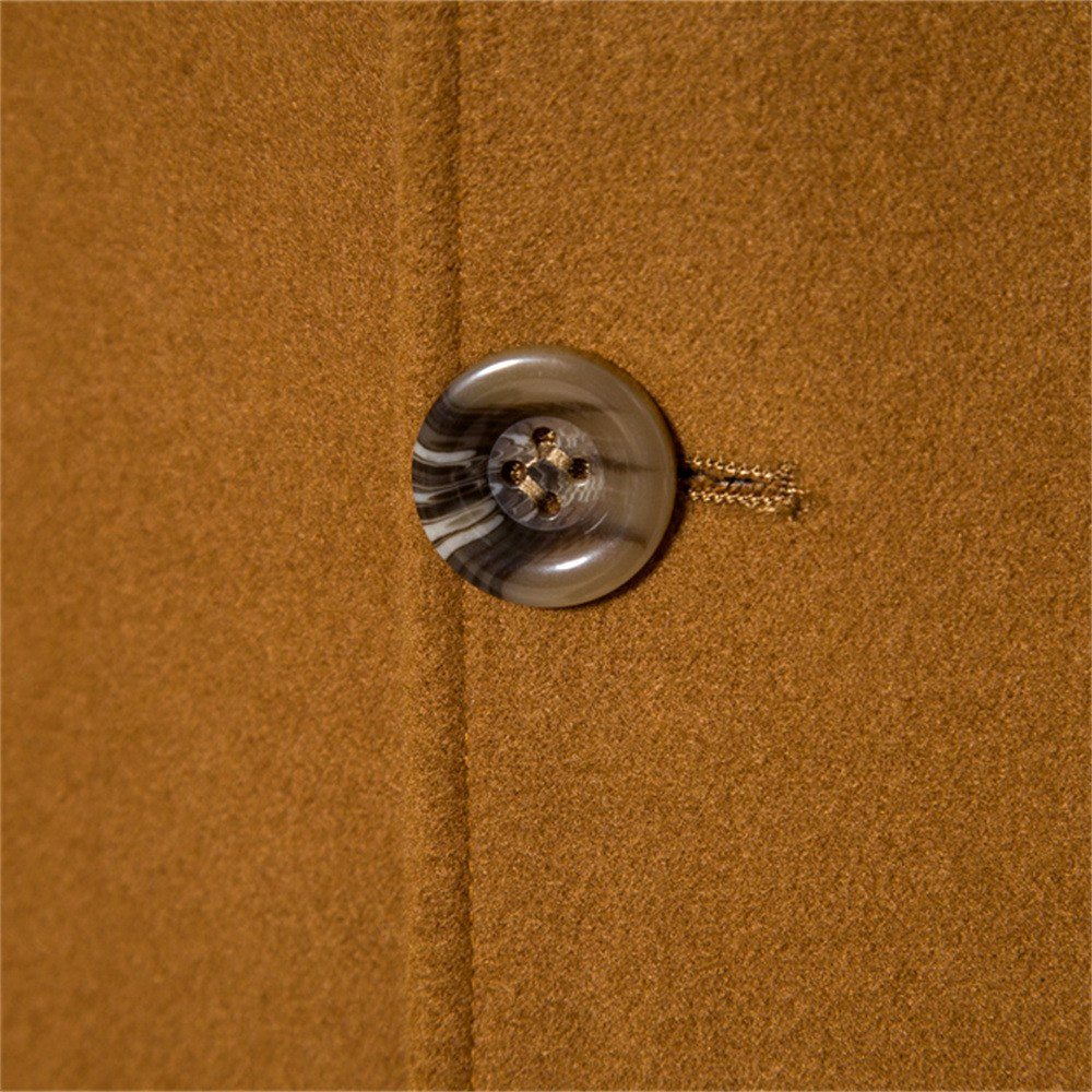 Darryl - Men's Single Breasted Long Wool Blend Coat