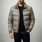 Ethan - Men’s Cotton Padded Full-Zip Bomber Puffer Jacket