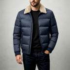 Ethan - Men’s Cotton Padded Full-Zip Bomber Puffer Jacket