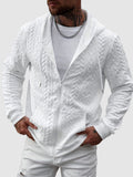 Garrison - Men's Quilted Cable-Knit Zip Hoodie
