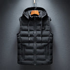 Harrison - Ezra - Men's Hooded Puffer Vest with Zip Front