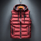 Harrison - Ezra - Men's Hooded Puffer Vest with Zip Front