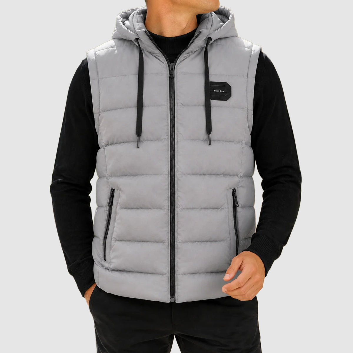 Octavian - Men's Quilted Hooded Puffer Vest