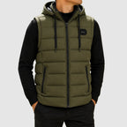 Octavian - Men's Quilted Hooded Puffer Vest