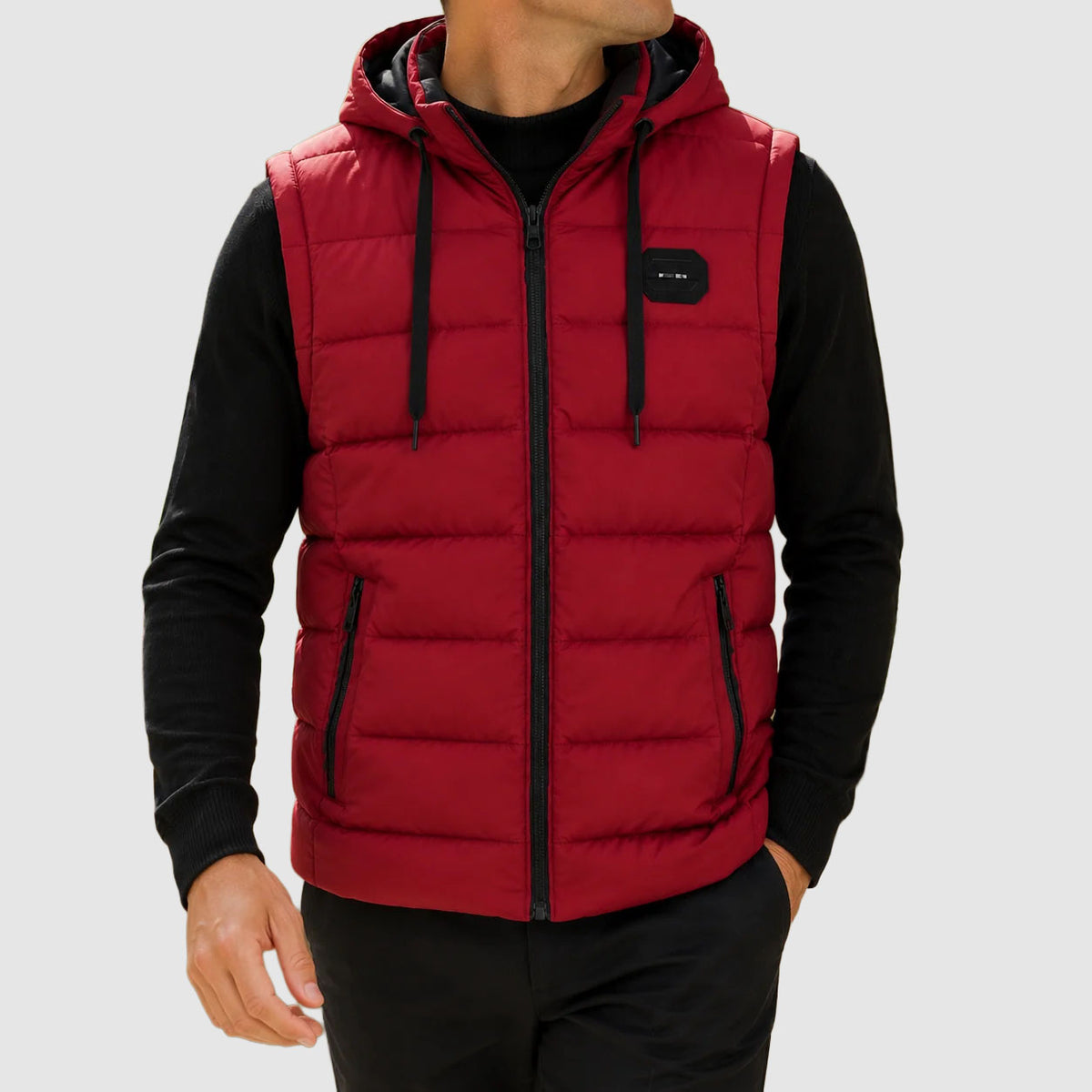 Octavian - Men's Quilted Hooded Puffer Vest