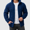 Royce - Men's Button-Front Shawl-Collar Cable Cardigan