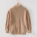 Theo - Men's Open-Front Knit Cardigan with Ribbed Cuffs