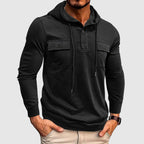 Aaron - Men's Hooded Pullover with Utility Pockets