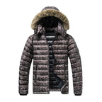 Andrew - Men's Hooded Puffer Jacket with Faux Fur Trim 1