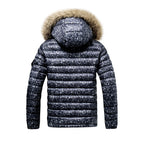 Andrew - Men's Hooded Puffer Jacket with Faux Fur Trim 4