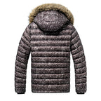 Andrew - Men's Hooded Puffer Jacket with Faux Fur Trim 5