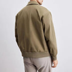 Antonio - Men's Collared Bomber Jacket with Full-Length Zip