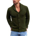 Antonio - Men's Cable Knit Shawl Collar Cardigan 2