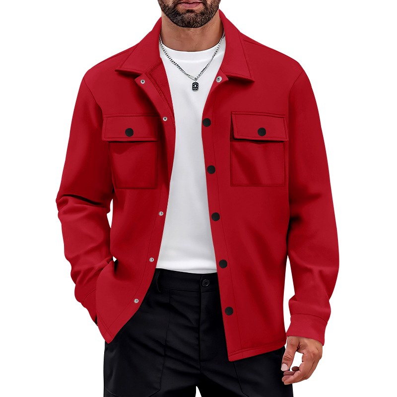 Arthur - Men's Snap Button Flap Pockets Jacket 2