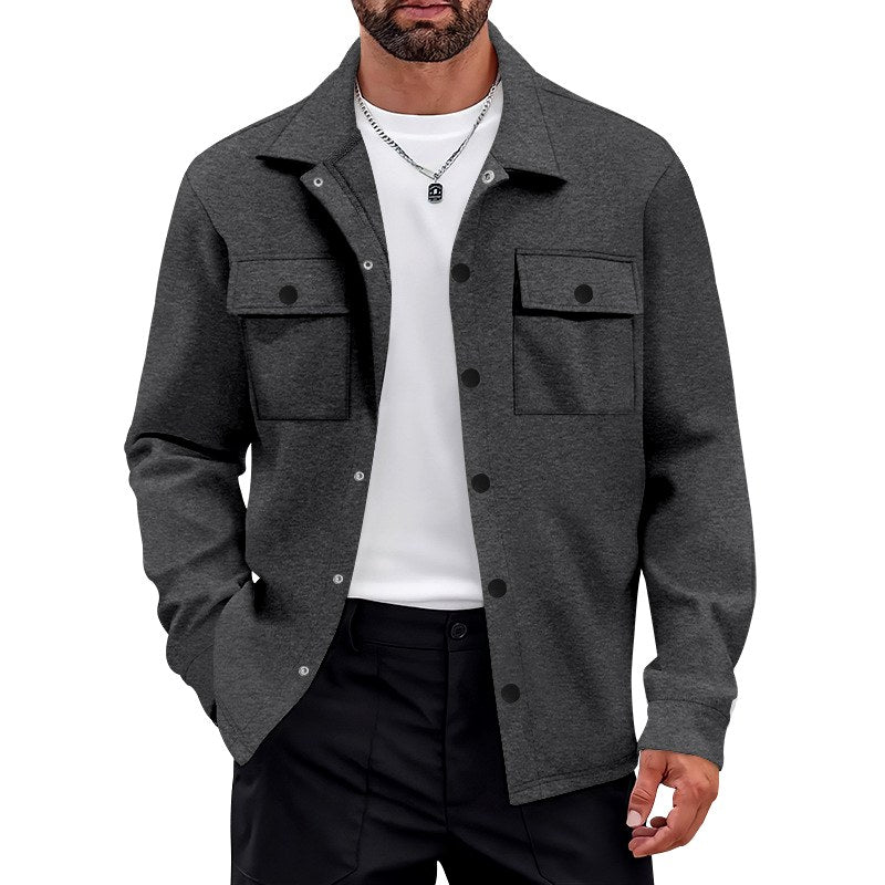 Arthur - Men's Snap Button Flap Pockets Jacket 4