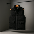 Beckett - Men's Quilted Corduroy Vest with Cargo Pockets