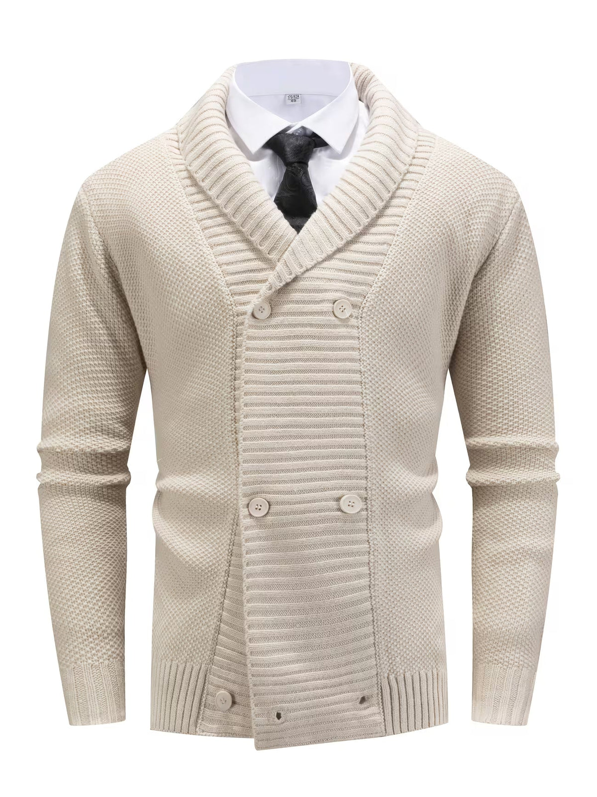 Benedict - Men's Shawl-Collar Button-Front Cardigan Sweater