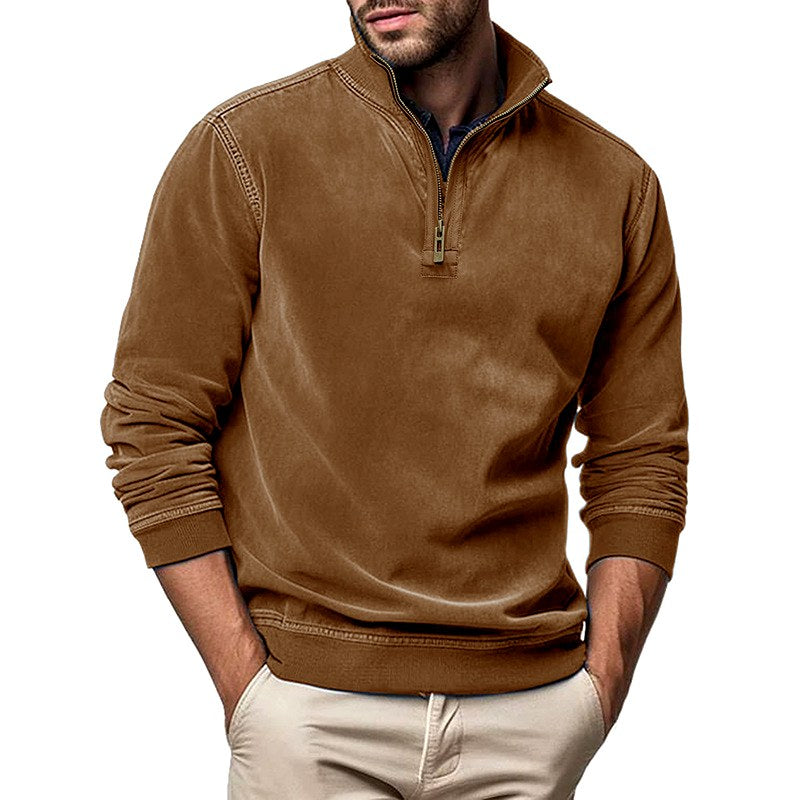 Bennett - Men's Quarter-Zip Stand Collar Sweatshirt 6