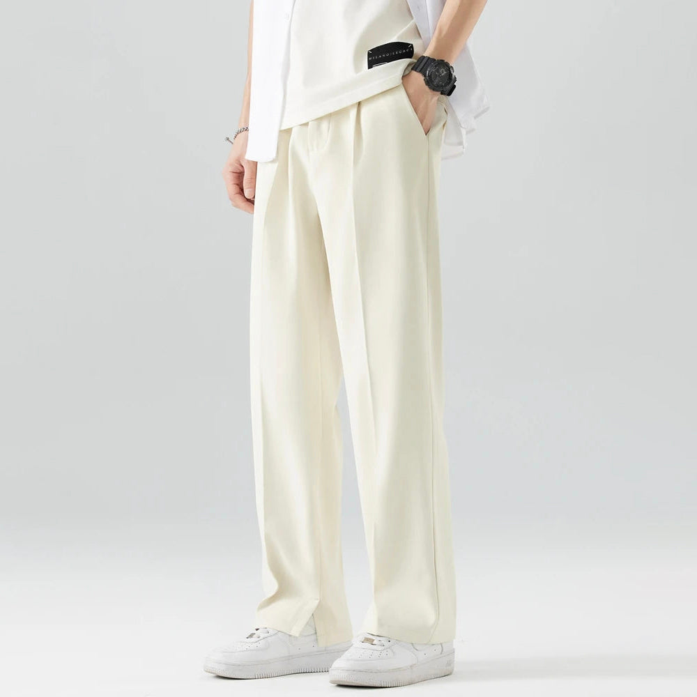 Billy - Men's Oversized Trousers with Zip Fly