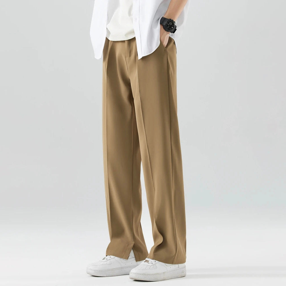 Billy - Men's Oversized Trousers with Zip Fly