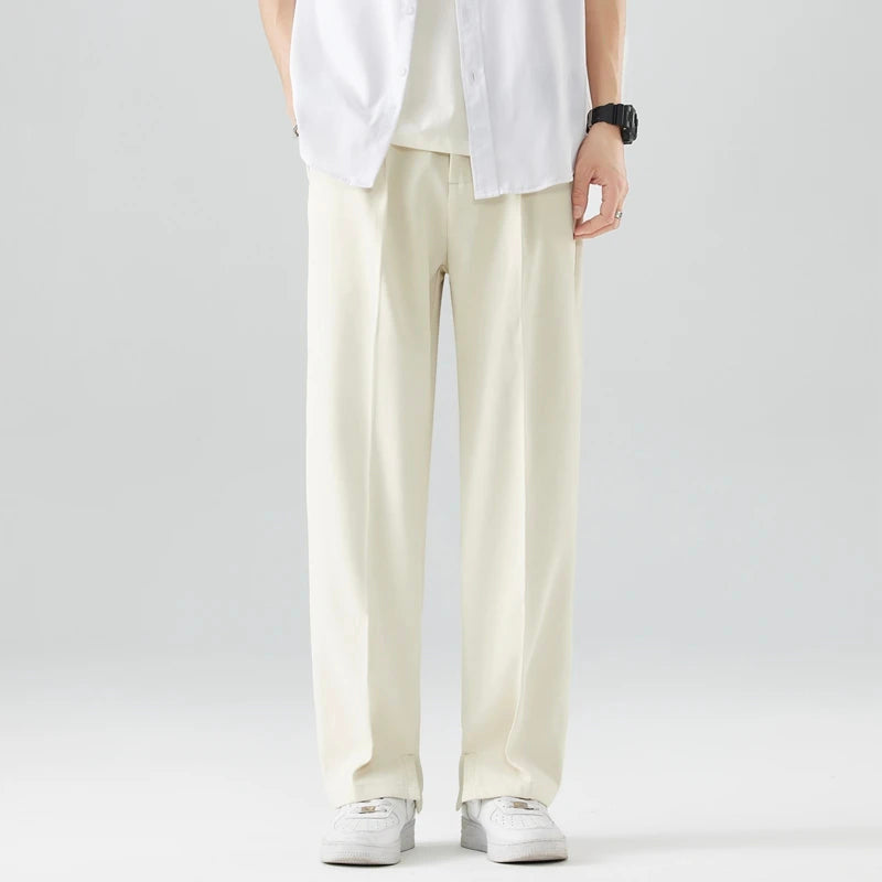 Billy - Men's Oversized Trousers with Zip Fly