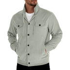 Brandon - Men's Corduroy Button-Up Jacket with Pockets 2