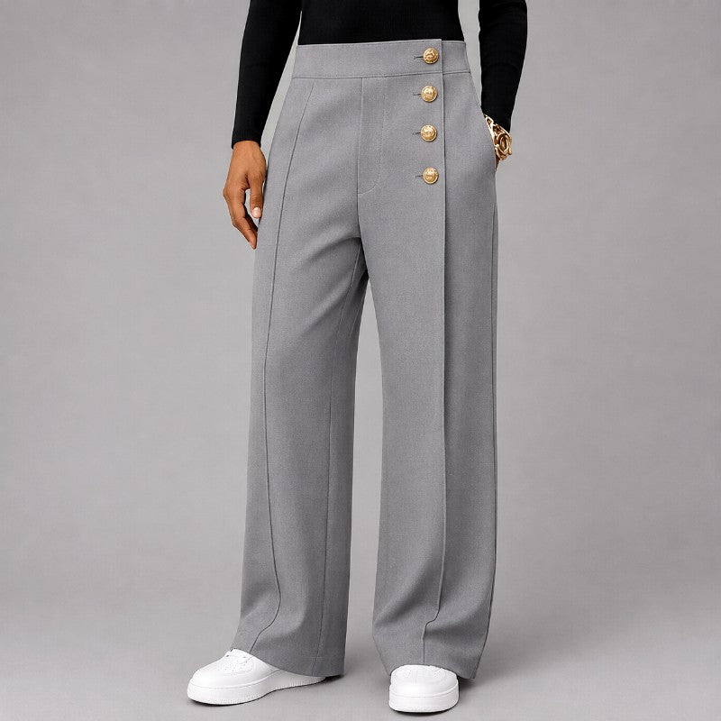 Brandon – Men's High-Waist Pleated Wide-Leg Pants 3