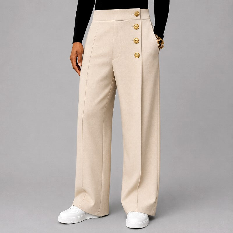 Brandon – Men's High-Waist Pleated Wide-Leg Pants 4