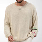Brent - Men's Relaxed Crew Neck Knit Sweater 1