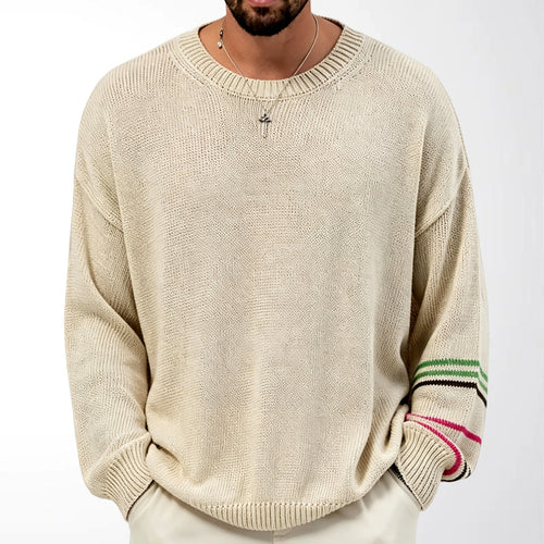 Brent - Men's Relaxed Crew Neck Knit Sweater 2