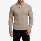 Bret - Men's Ribbed Slim Fit V-Neck Sweater 4