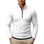 Brett - Men's Ribbed Quarter-Zip Slim Fit Sweater 2