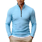 Brett - Men's Ribbed Quarter-Zip Slim Fit Sweater 3