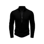 Brett - Men's Ribbed Quarter-Zip Slim Fit Sweater 5