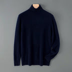 Cade - Men's Turtleneck Ribbed-Trim Knit Sweater 1