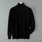 Cade - Men's Turtleneck Ribbed-Trim Knit Sweater 4