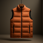 Callum - Men's Quilted Puffer Vest with Side Zip Pockets