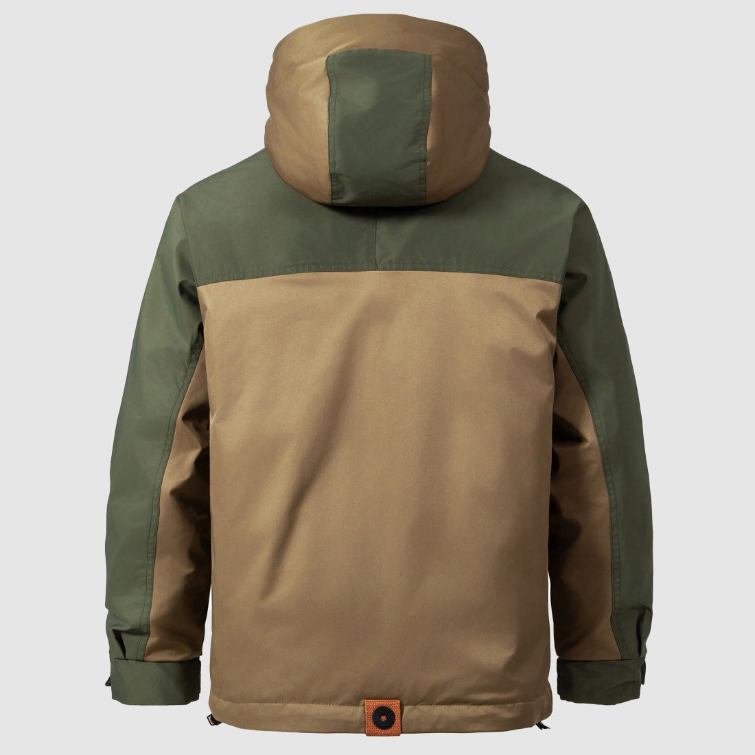 Cameron - Men's Colorblock Down Jacket with Drawstring Hood