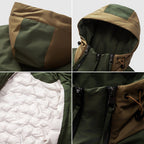 Cameron - Men's Colorblock Down Jacket with Drawstring Hood