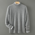 Camilo - Men's Mock Neck Pullover with Contrast Ribbed Cuffs