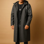 Carter - Men's Knee-Length Waterproof Hooded Coat