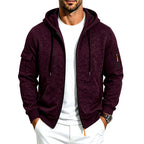 Chad - Men's Fleece-Lined Zip-Up Hoodie with Pockets 2