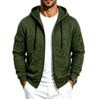 Chad - Men's Fleece-Lined Zip-Up Hoodie with Pockets 3