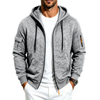 Chad - Men's Fleece-Lined Zip-Up Hoodie with Pockets 4