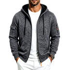 Chad - Men's Fleece-Lined Zip-Up Hoodie with Pockets 5