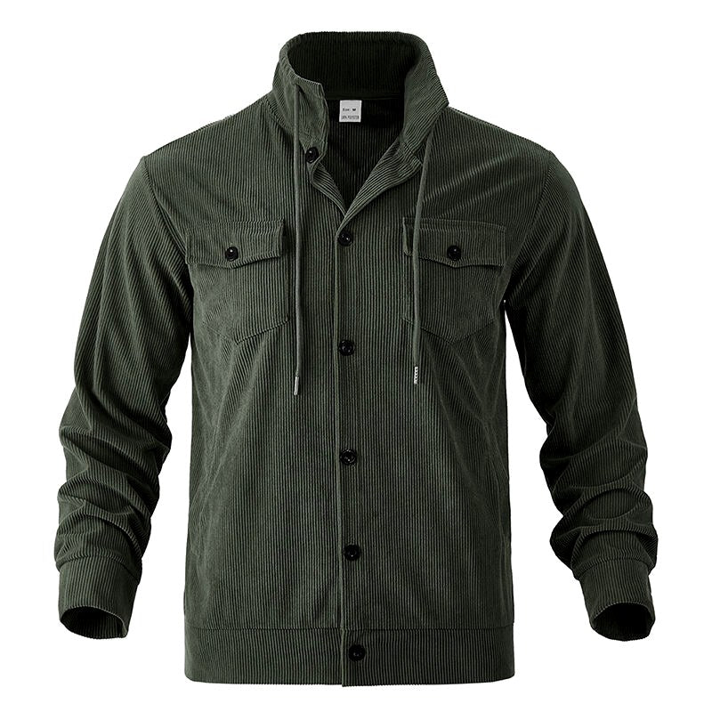 Channing - Men's Corduroy Collared Button-Up Jacket 5