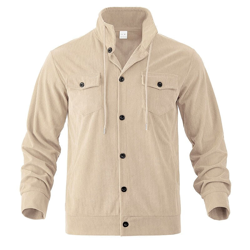 Channing - Men's Corduroy Collared Button-Up Jacket 6